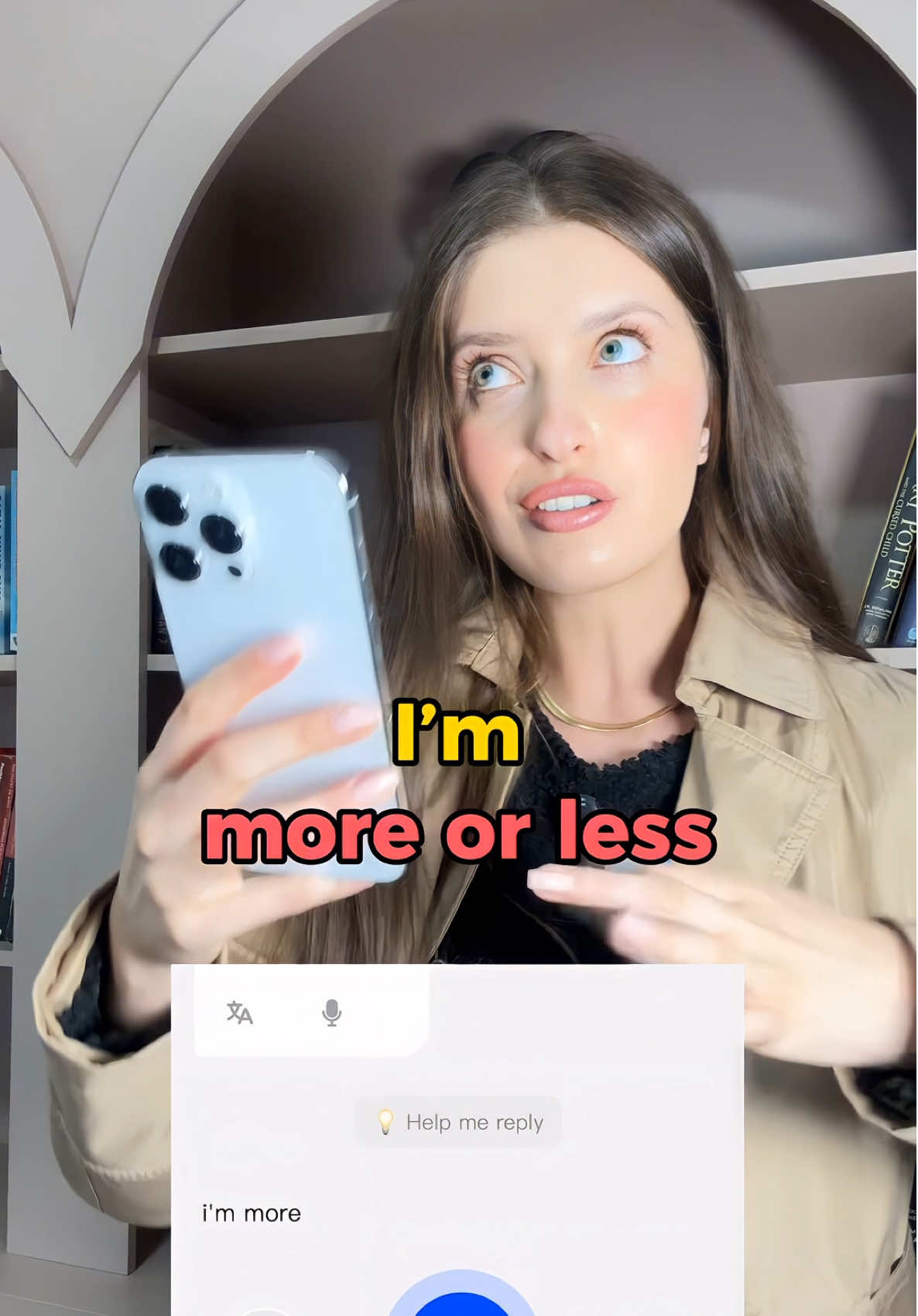 A post by @englishbygiovana on TikTok caption: More or less ❌ Try LingChat on Google Play or App Store and use my code FT639 to get 30%OFF! Don’t miss out! #english #englishteacher #languagelearning #englishwith #lingchat #learnenglish #englishlearning #ingles #inglesonline #teacher