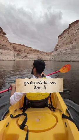 A post by @garrysidhuastromancy on TikTok caption: Falsehood spreads faster than truth, and the crowd usually gathers around the false. Truthful people often end up alone. Birth and death are the true essence of life, and in those moments, a person stands completely alone. Beyond this, life is merely an illusion, filled with false dreams and relationships. . . . #punjabitiktoker #punjabistatus  #punjabicanada 