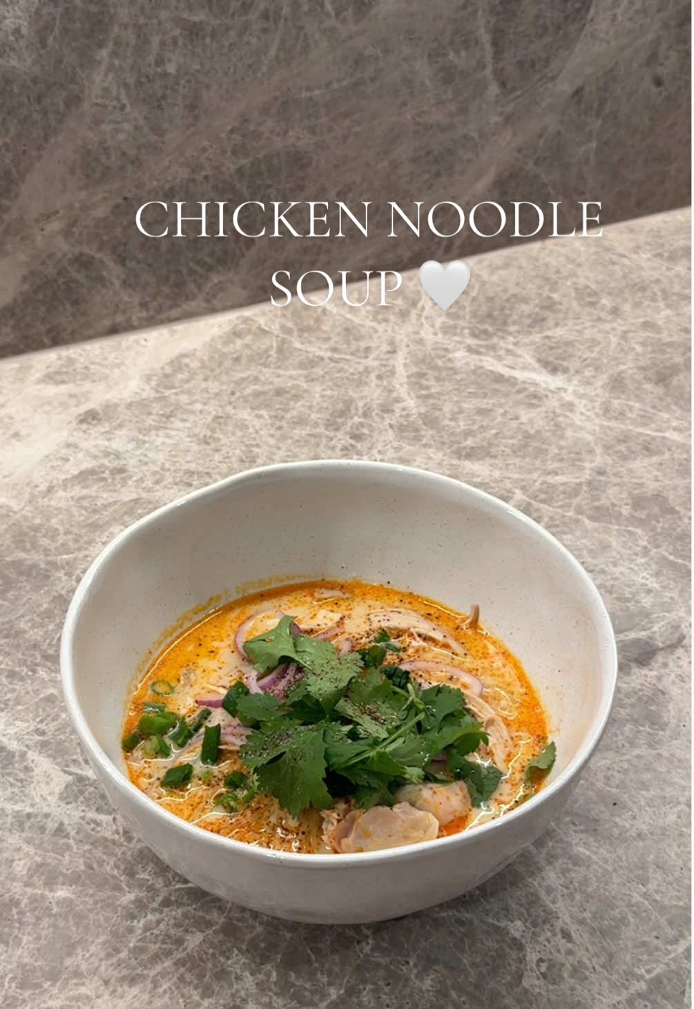 A post by @alissagriffiths on TikTok caption: Leftover roast chicken? Make this incredible noodle soup! 🫶  . . . . . . #chickensoup #chicken #easyrecipe #easynoodlesoup #noodlesoup #easydinners #cookwithme #cooking #chickennoodlesouprecipe #recipe #recipes #noodles #ricenoodles #fyp 