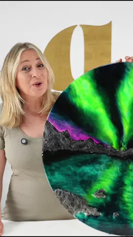 A post by @greenmaidenart on TikTok caption: “Auroras Boreales” es otra de las técnicas que cuando empecé a trabajar con resina, hubiera creido imposibles de crear.  La primera vez que un cliente me pidió unas ni siquiera dudé, algo en mi sabía que las podría hacer, etéreas, luminosas y como sutil fuego de capas de luz… Pero lo que no sabía es que iba a disfrutar tantísimo creando cielos nórdicos y auroras boreales con resina y que la mirada se iba a extender mucho más allá del Ocean Art 💜 Y que alegría siento al contarte, que desde el día 24 de Mayo, ese disfrute lo vas a poder sentir tú… ¿Estás lista/o?  🔜 Disponible 24 de Mayo. #Art #resinart #resinaepoxi #artistsoftiktok #artist #artwork #resin 
