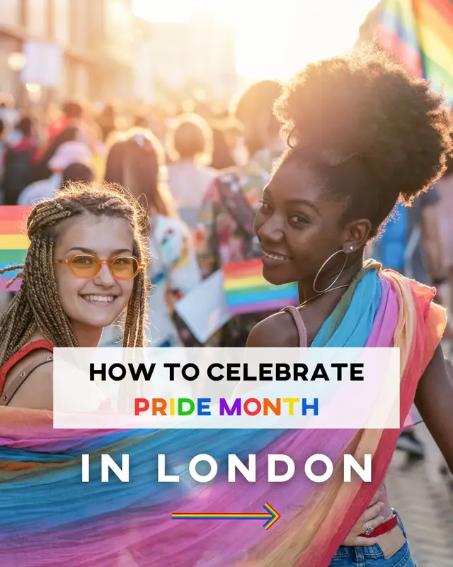 A post by @loveandlondon on TikTok caption: If you want more info and ideas, click the link in my bio ❤️ #pridelondon #thingstodoinlondon #london 