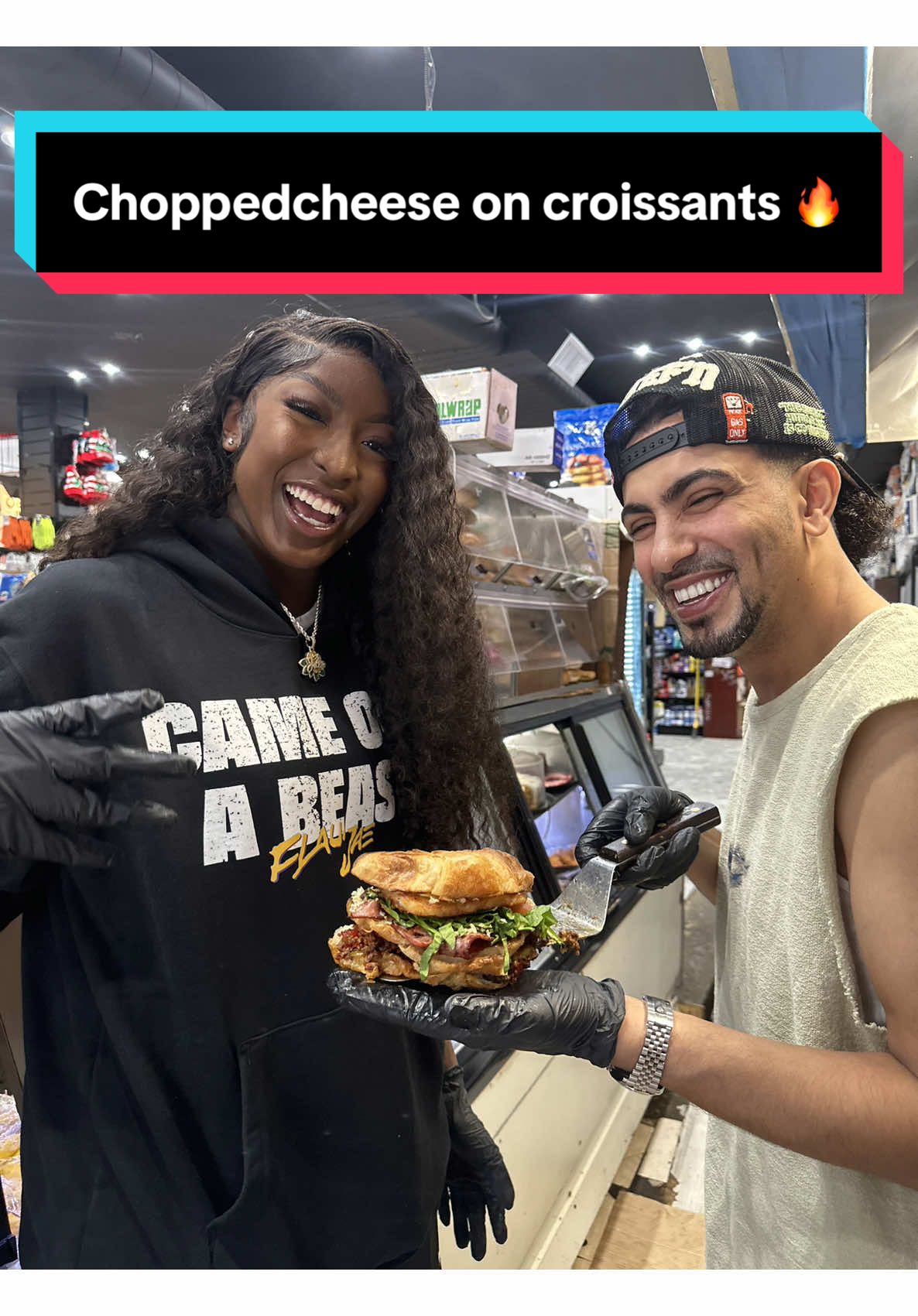 A post by @rah_money1 on TikTok caption: Chopped cheese with chips on croissants THE OCKY WAY 🔥‼️ @Flaujae #theockyway #ockyway #generalock #nevanevaneva 