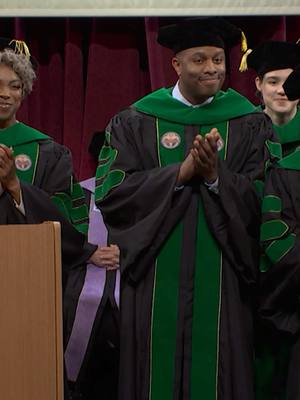 A post by @nbcsnl on TikTok caption: proudly presenting the westmont medical school class of 2025