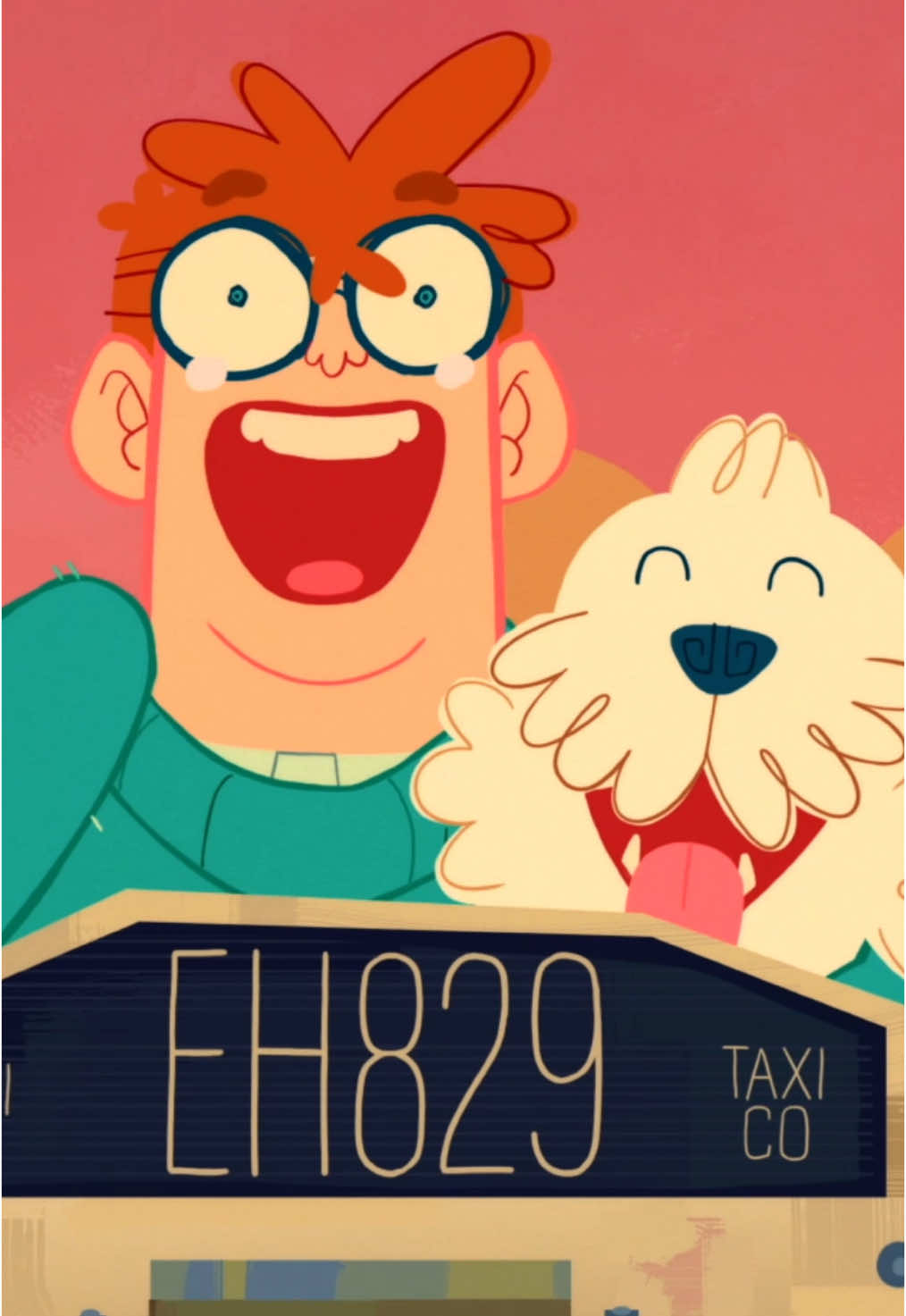 A post by @withakerika on TikTok caption: SO PROUD OF MY HUSBAND!!! He animated this by hand!!! Please go watch this adorable short film, “Retrieving Roadie” now available on YouTube! #shortfilms #filmtok #animation #2danimation #handdrawn #dog 