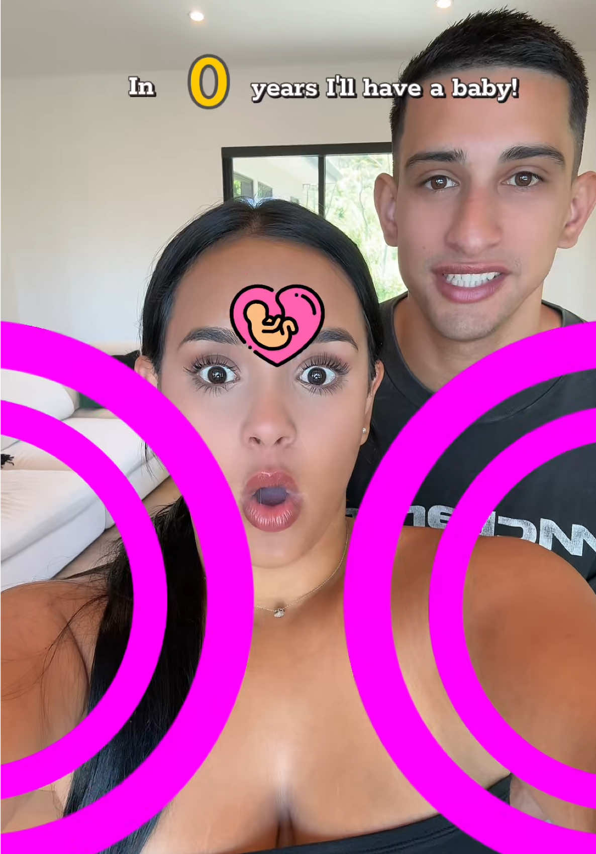 A post by @isaacandandrea9 on TikTok caption: NO WAY😱 #fyp #couple #viral 