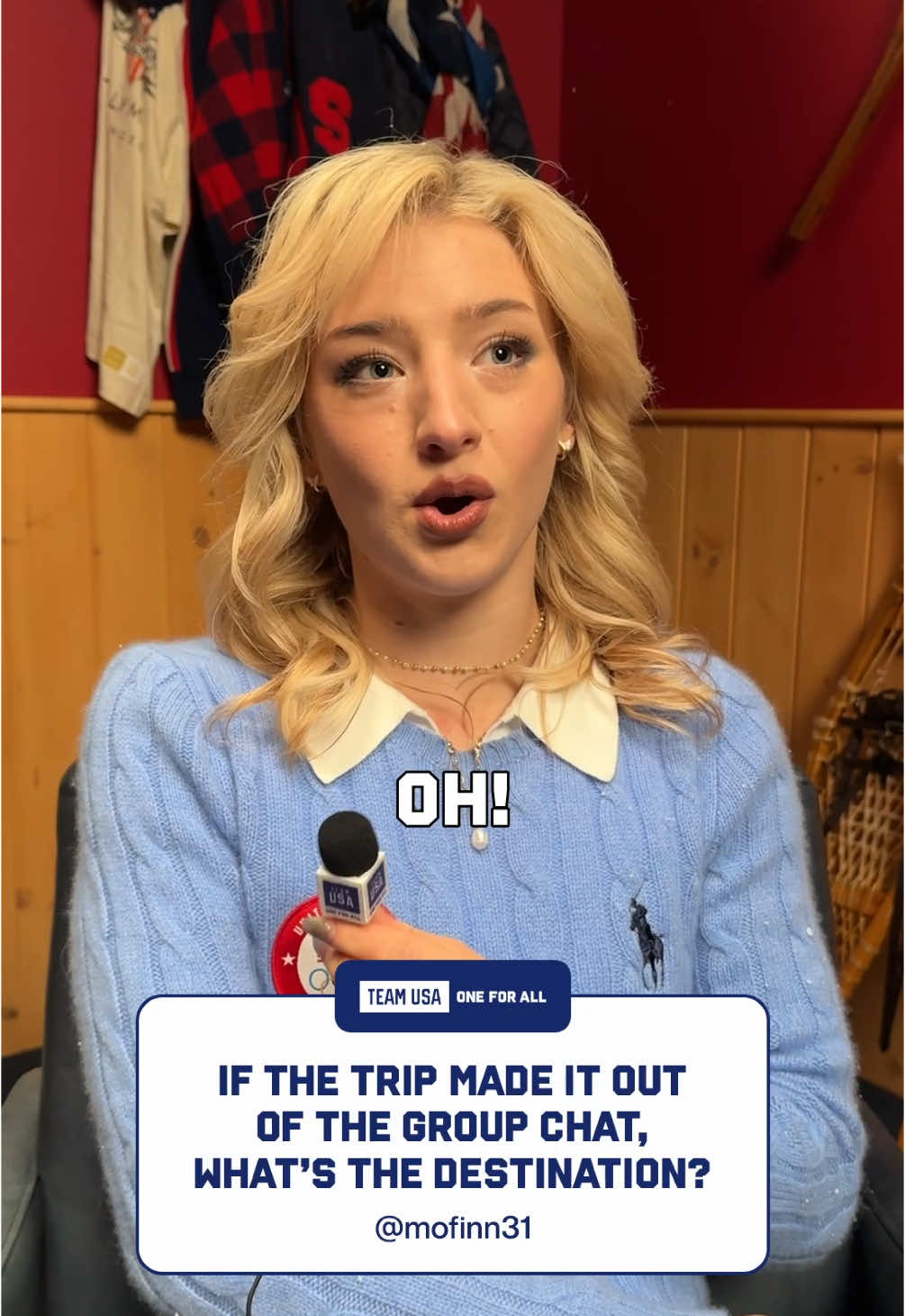 A post by @teamusa on TikTok caption: You asked, @Amber answered. #teamusa #amberglenn #figureskating #winterolympics #behindthescenes 