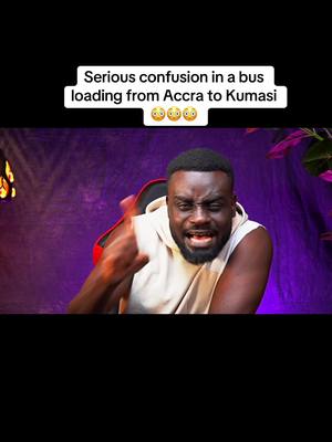 A post by @codemicky on TikTok caption: Serious confusion in a bus loading from Accra to Kumasi 😳😳😳