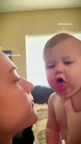 A post by @funnycoka on TikTok caption: #baby #funnybaby #kids #toddler #funnyvideo #funny #kidsoftiktok 