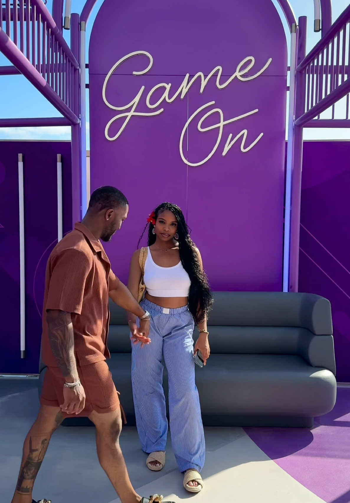 A post by @tajahferjuste on TikTok caption: On a world tour 🌎❤️