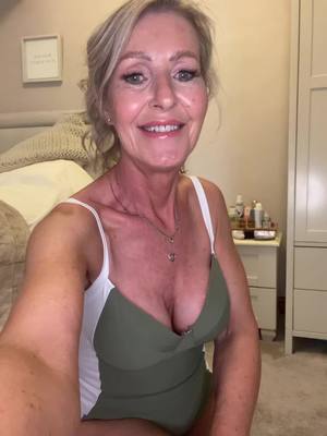 A post by @mommagigi60 on TikTok caption: New swimsuit for my holiday 😍so comfortable and lovely quality ☺️#swimsuit #holidays #quality #flattering #mommagigi60 