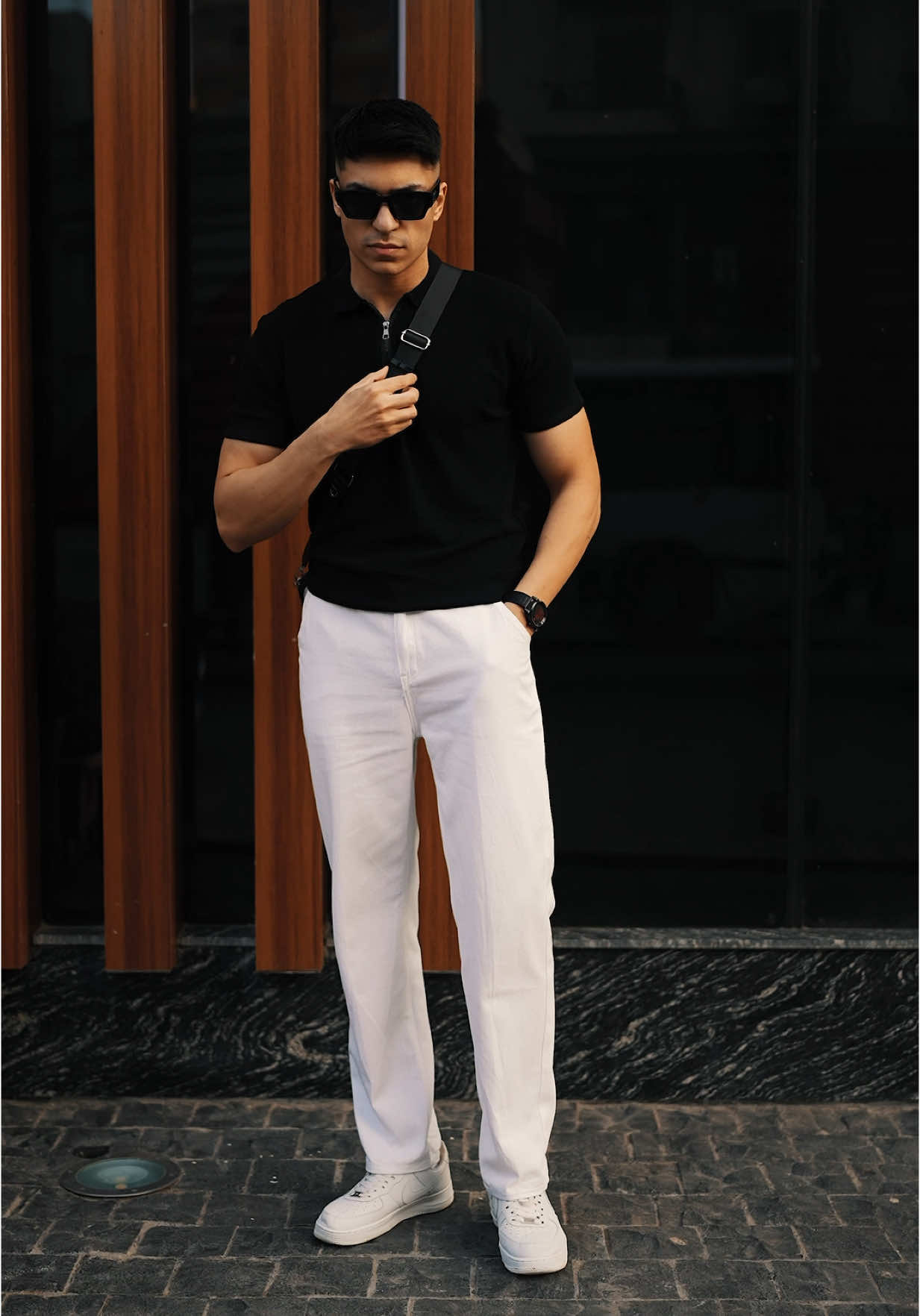 A post by @moazz_morgan on TikTok caption: Stay trendy,🔥 Shop @SHEIN @SHEINUS @SHEIN MEN Get your passport to style by Searching and Following L SUMWON Jusing [ VTMoaz ] for 15% off! ____________ HIMLAND Men Fashion Plain Work Quarter Zip Ribbed Knit Polo Shirt, For Golf 10408108 https://shein.top/u2ck3zb #SHEINtrends #VacayTrends #sheinmen #SHEINmenswear #SHEINforAll 