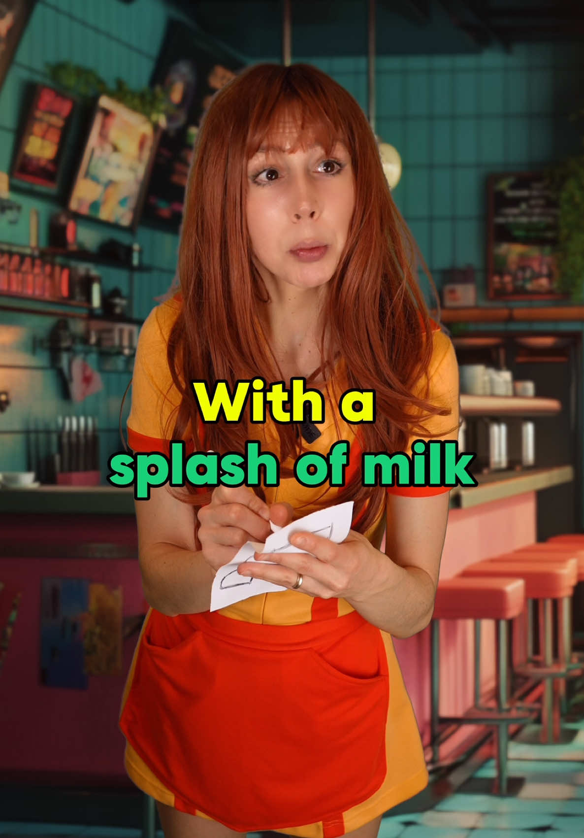 A post by @carolinakowanz on TikTok caption: ✨Conversations at the restaurant in English #learnenglish 