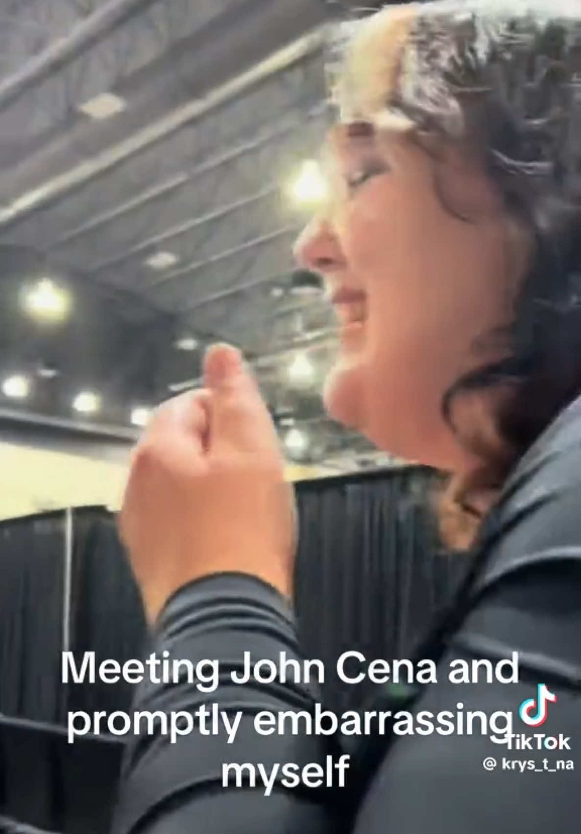 A post by @johncena on TikTok caption: 👋 @Krystina 