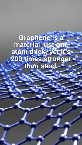 A post by @dropsknowledge on TikTok caption: Graphene is incredibly strong! #edutok #physics #stem #learnontiktok #forces 