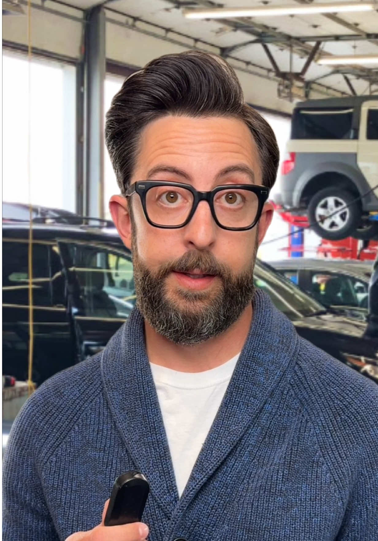 A post by @realadamrose on TikTok caption: maybe i should just sell my car… #mechanic #react #cars