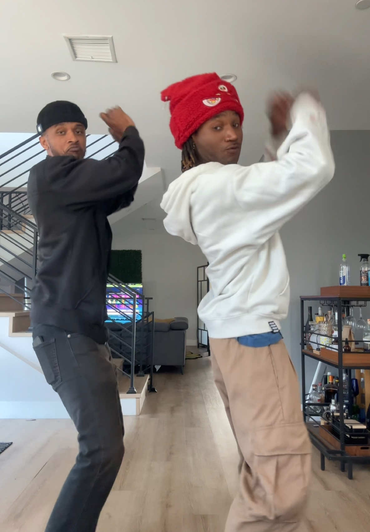 A post by @bluprint01 on TikTok caption: new dance trend? everybody tag me in this i gotta see how many can do it 😂💯🔥 @C4 💣 #bluprint #bluprint01