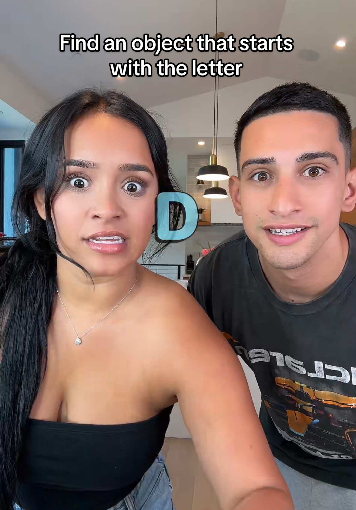 A post by @isaacandandrea9 on TikTok caption: Who won?😂 #fyp #couple #viral 