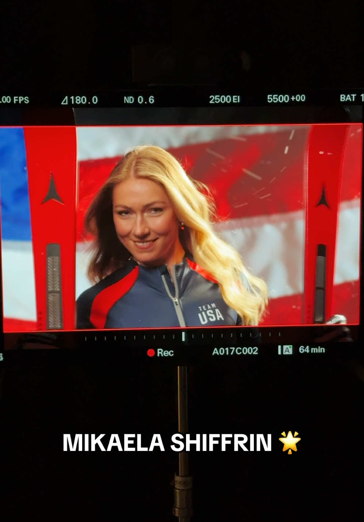 A post by @teamusa on TikTok caption: The 🐐 has arrived.  #teamusa #mikaelashiffrin #goat #winterolympics #Olympics #ski #skiing #thegoat @mikaelashiffrin 