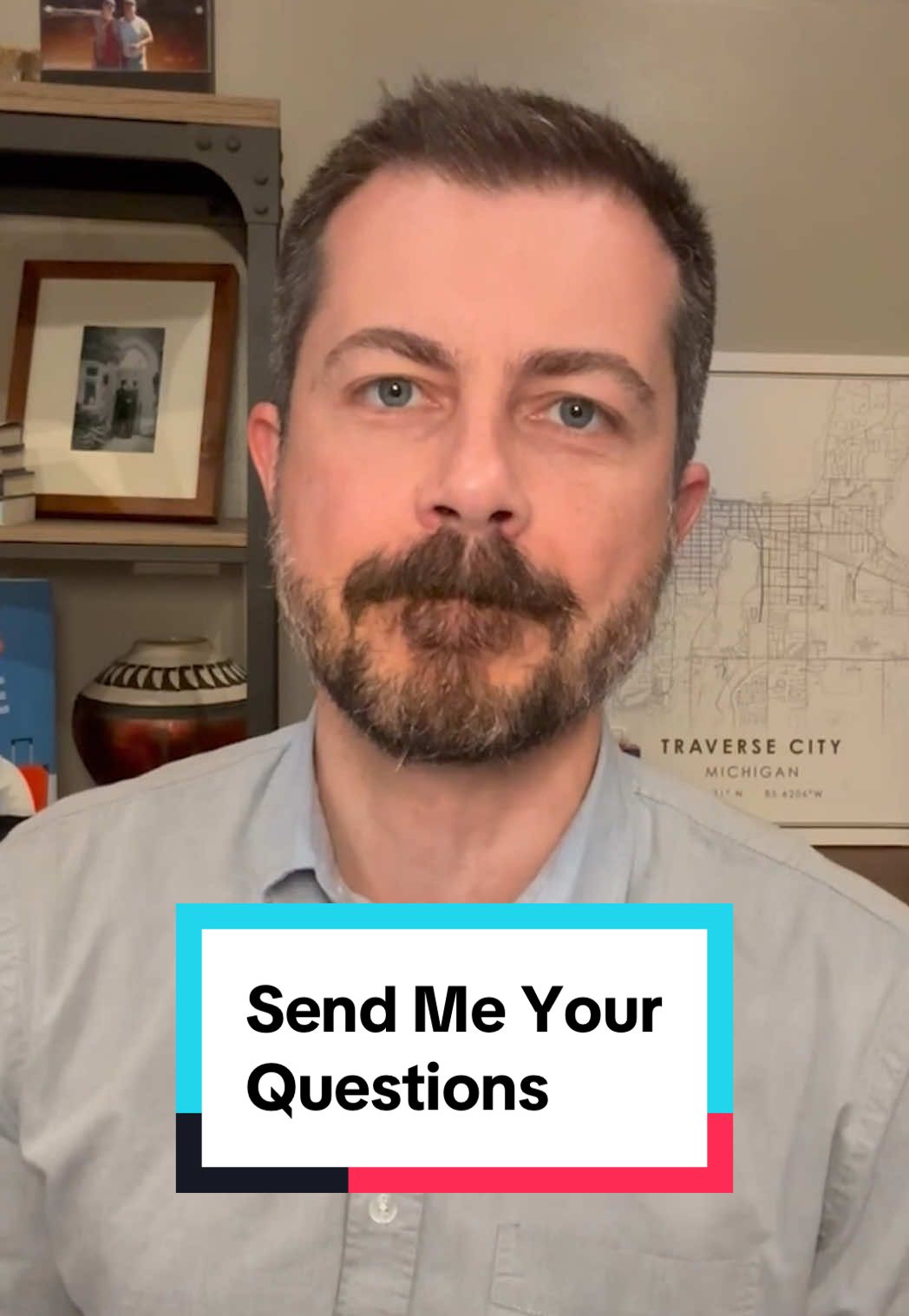 A post by @petebuttigieg on TikTok caption: Drop a question for me in the comments