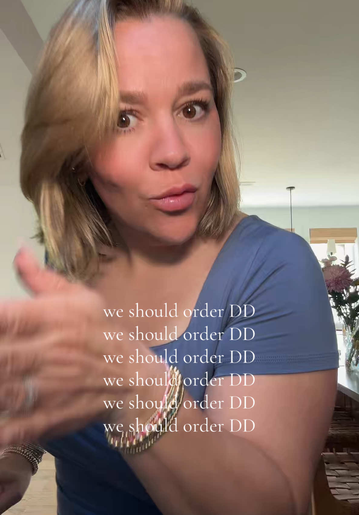 A post by @_catben_ on TikTok caption: The only thing I should be hearing right now is…Mexican or Chinese? 🌮🥡🤝🏻🤪 #fyp #momsoftiktok #wegotfoodathome #doordash #funny #trending 
