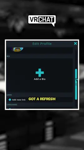 A post by @vrchat on TikTok caption: Edit Profile and Pronouns! #vrchat #vrchatcommunity #vrchatworlds