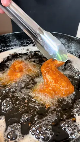 A post by @eatwitzo on TikTok caption: Chinese Chicken Wings!  Full Ingredient List:  1-2 lb whole chicken wings  2-3 tbsp soy sauce 2-3 tsp sesame oil   1-2 tsp ground ginger  2-3 tsp garlic powder 1-2 tsp white pepper  2-3 tsp cayenne pepper 1-2 tsp salt  1 large egg  2-3 tbsp cornstarch (adjust if needed)  2-3 tbsp flour (adjust if needed)  Preferred frying oil 