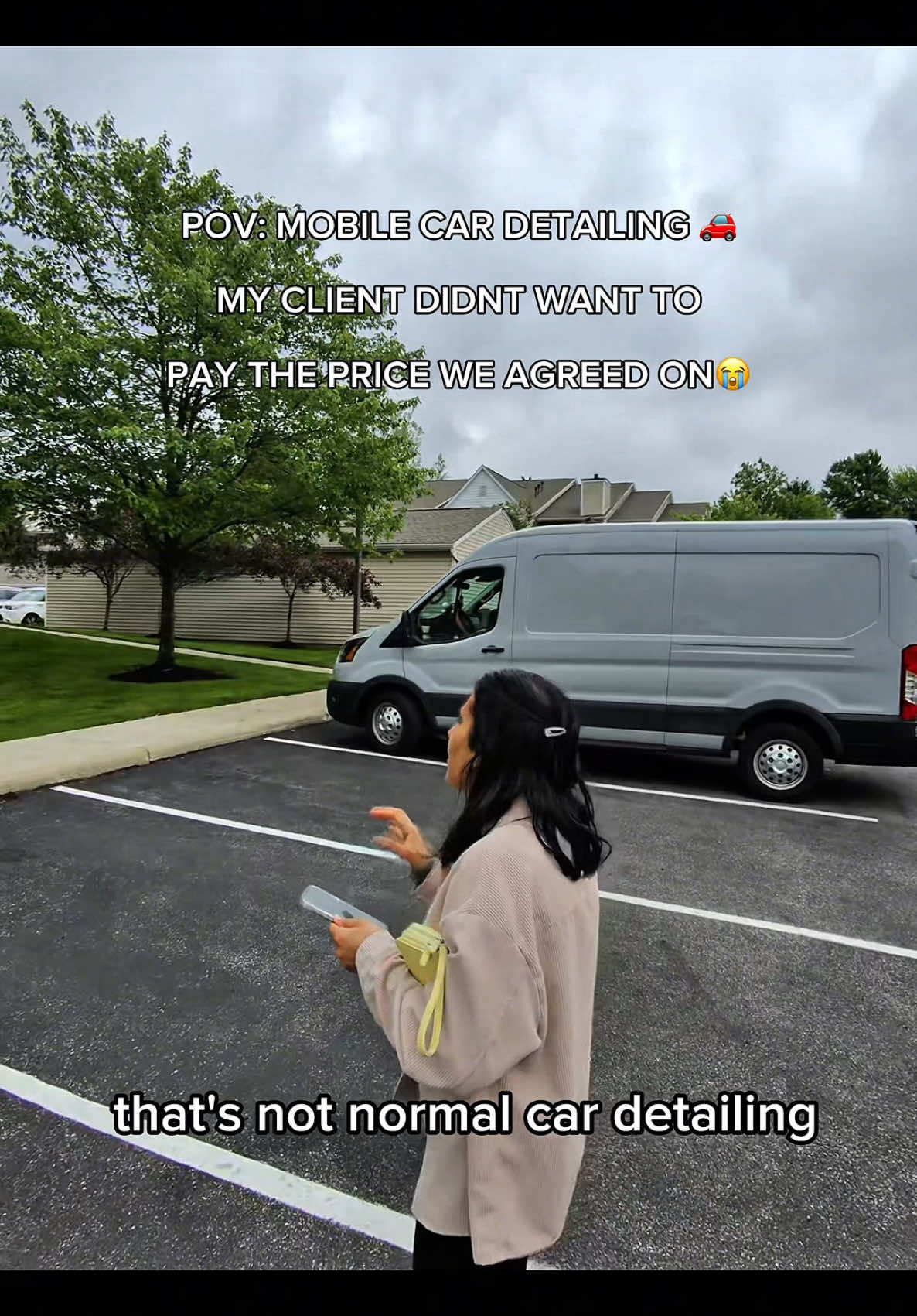 A post by @atfcardetailing1 on TikTok caption: My POV as a mobile detailer!🚗 Even though most my client interactions are great! Unfortunately, every now and then It’s not so great…😭 #cardetailing, #detailing, #satisfying, #cleaning, #asmr 