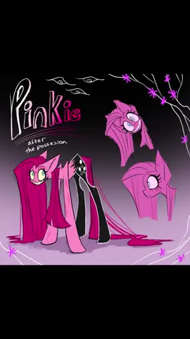 A post by @thatonecalledfluffii on TikTok caption: Pinkie is alright… but is her mind?  . . . . #mlp #mlpinfectionhorror #mlpinfectionau #mlpinfection 