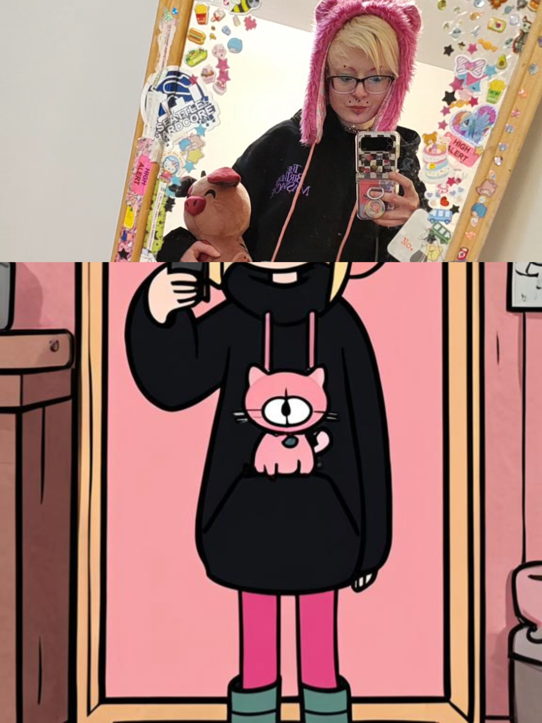 A post by @sugarsarz.inthestarz on TikTok caption: oh whaaa i love her #aifilter #gravityfalls #fyp 