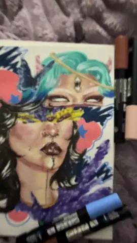 A post by @cinnamonsoull on TikTok caption: Just a quick self portrait. Don’t mind me
