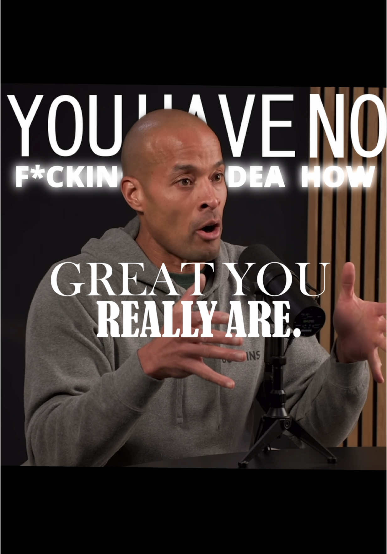 A post by @youssefsarris8 on TikTok caption: Everybody is able to achieve greatness, the hard part is staying disciplined and working towards a goal every single day until you’ve achieved it.  . #fyp #davidgoggins #gym #motivation 