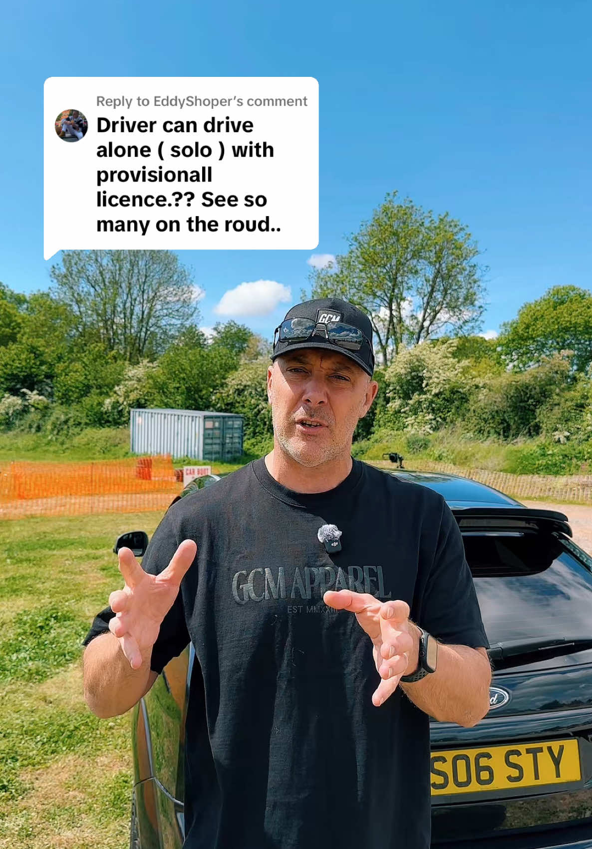 A post by @georgescarmedia on TikTok caption: Replying to @EddyShoper Can you drive alone on a provisional licence? Let’s clear this up… #l#learnerdriveru#ukroadsd#drivingtestr#roadsafetyg#gcmuklaw