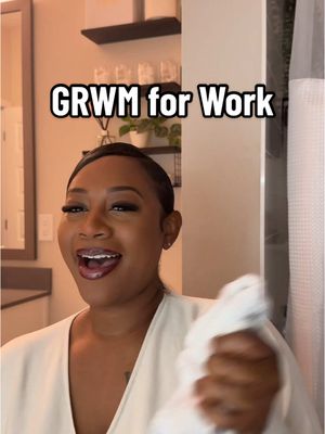 A post by @thejspot1310 on TikTok caption: I’m still under the weather sistas 🤧 but it’s almost the weekend!! #grwm #grwmforwork 