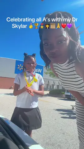 A post by @melodyjean_ on TikTok caption: #wootang #wootangchallenge  #awardseason #im so Proud of you 👏🏾 ❤️ #drskylar #principalslist  #principalaward  #abhonorroll  #honorstudent  #danceaward  #proudmom #viralstudent #viral #awardceremony  #2ndgrade #studentsachievements  #beautyandbrains  #momanddaughterduo  #walmartticktock 