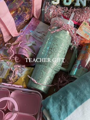 A post by @_catben_ on TikTok caption: Beach, please… our teacher earned this ☀️🍉👙⛱️🏝️#asmr #momsoftiktok #packwithme #giftideas #lastdayofschool #teachergiftinspo #teachergift #summervibes 
