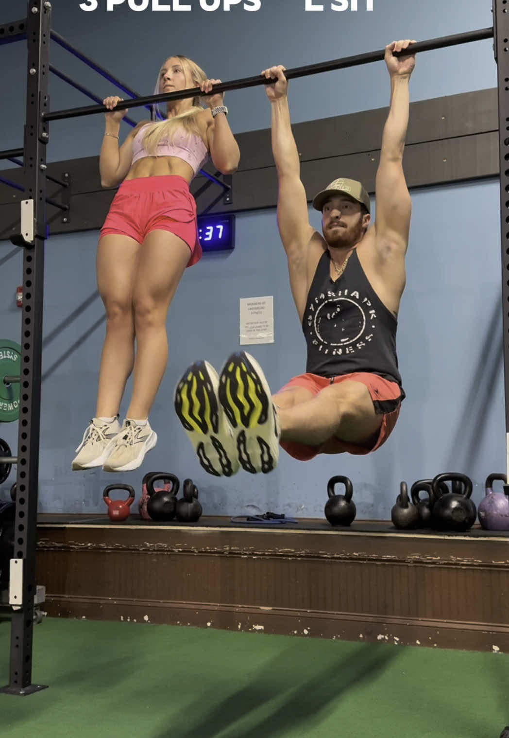 A post by @cassidy__t on TikTok caption: PULL UP CHALLENGE! This was a fun challenge to try with a partner! 