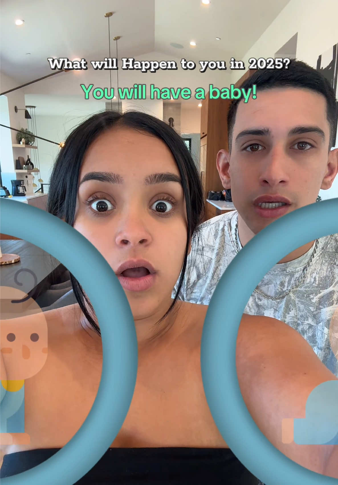 A post by @isaacandandrea9 on TikTok caption: What did you get?!😱 #fyp #couple #viral 