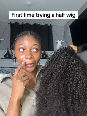 A post by @jada.tiara1 on TikTok caption: First time trying the viral half wig,did it give all mineee?! 🤩💕@bgmgirlhairofficial #halfwig #halfwiginstall #fyp #tiktokshopmemorialday 