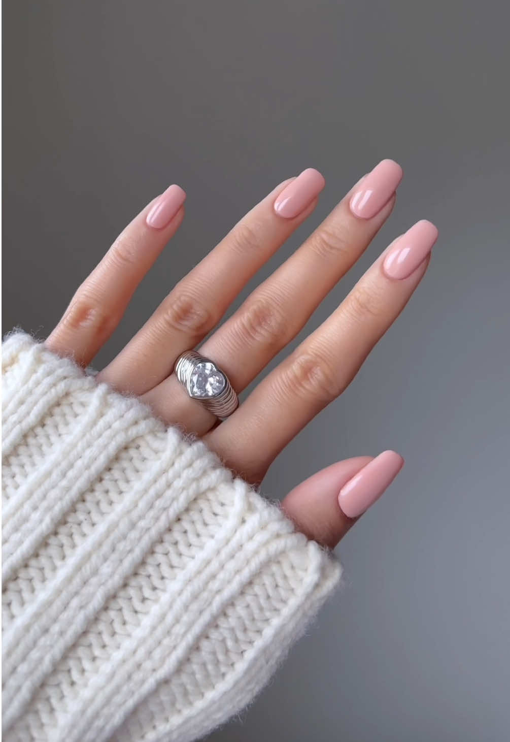 A post by @nailsbyalsn on TikTok caption: the it-girl neutral mani all year round 💅🏻🎀🫧 using @Sally Hansen Once Chiffon a Time, Shiny Top Coat ad #cleangirl #sallyhansen #nailinspo #neutralnails 