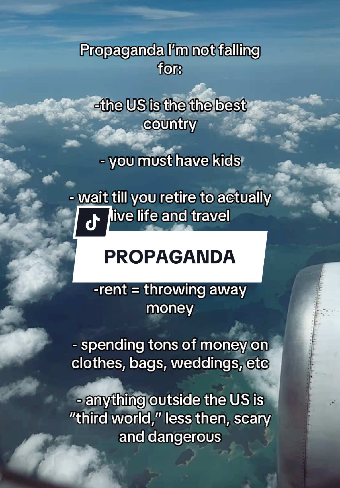 A post by @whereintheworldisnina on TikTok caption: It’s a no from me dawg  #movingabroad #moveabroad #nomadlife #leavetheusa #teamnokids #workandtravel 