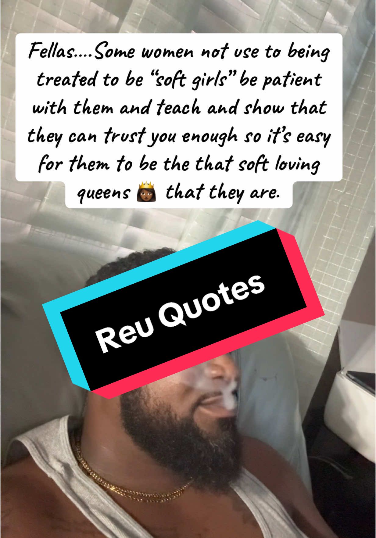A post by @ on TikTok caption: #fyp #quotes #reuquotes #mrstewart #caribbeantiktok #tiktok #caribbean #share #repost 