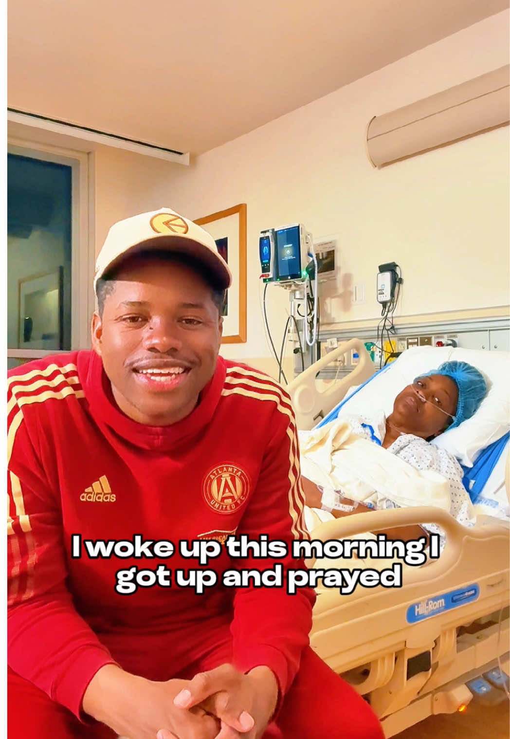 A post by @nathandavisjrndj on TikTok caption: Mom’s surgery was a success!! 🙌🏾🥹 She’s recovering so well!! Everything’s gonna be alright. I’m so proud of her. ❤️ GOD IS GOOD!! Thank y’all for all the love and prayers. 🙏🏾#mentalhealthawareness #suicideprevention #healing #hospital #godisgood @Ms Sofea 
