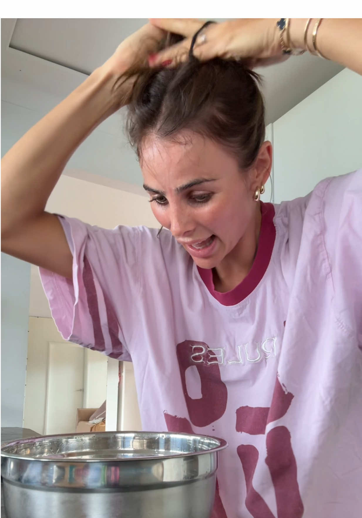 A post by @indyclinton on TikTok caption: I may have forgotten to brush my teeth and wash my face, but my skin is giving well slept and hydrated, definitely no signs of a hangover 😅 @L’Oréal Paris | AD | #makeup #skincare 