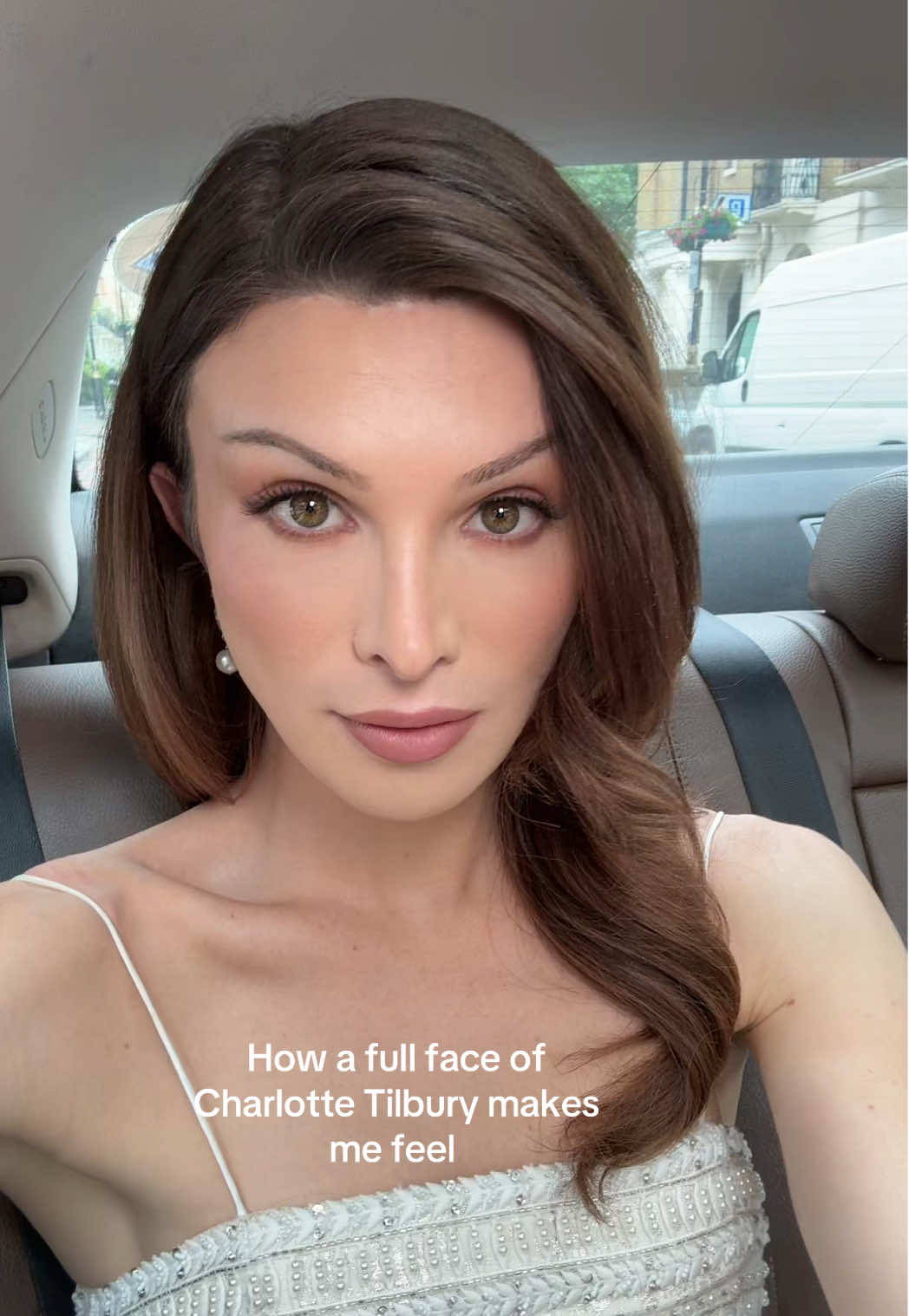 A post by @dylanmulvaney on TikTok caption: No filter and I feel so glam I could rob a bank and they’d be ok with it @Charlotte Tilbury @CardosiBeauty 