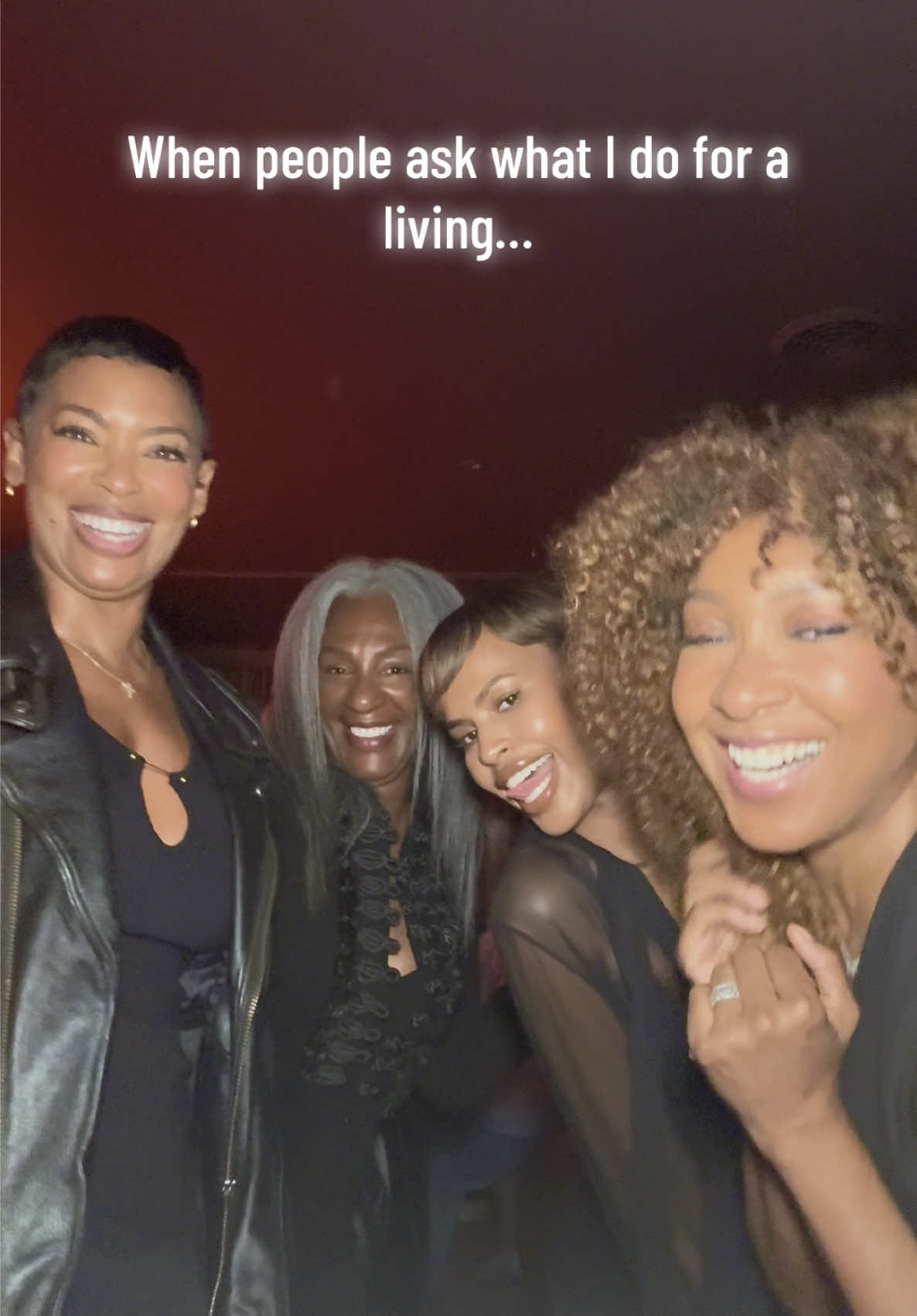 A post by @taskyourself on TikTok caption: …and the coworkers  Starring @sabrina elba  Featuring @Angelique Miles  @TenickaB | The Colorful Life @karen Britchick #L#LiveLifeM#MovingLoveD#DreamBigF#FunTimesNYC