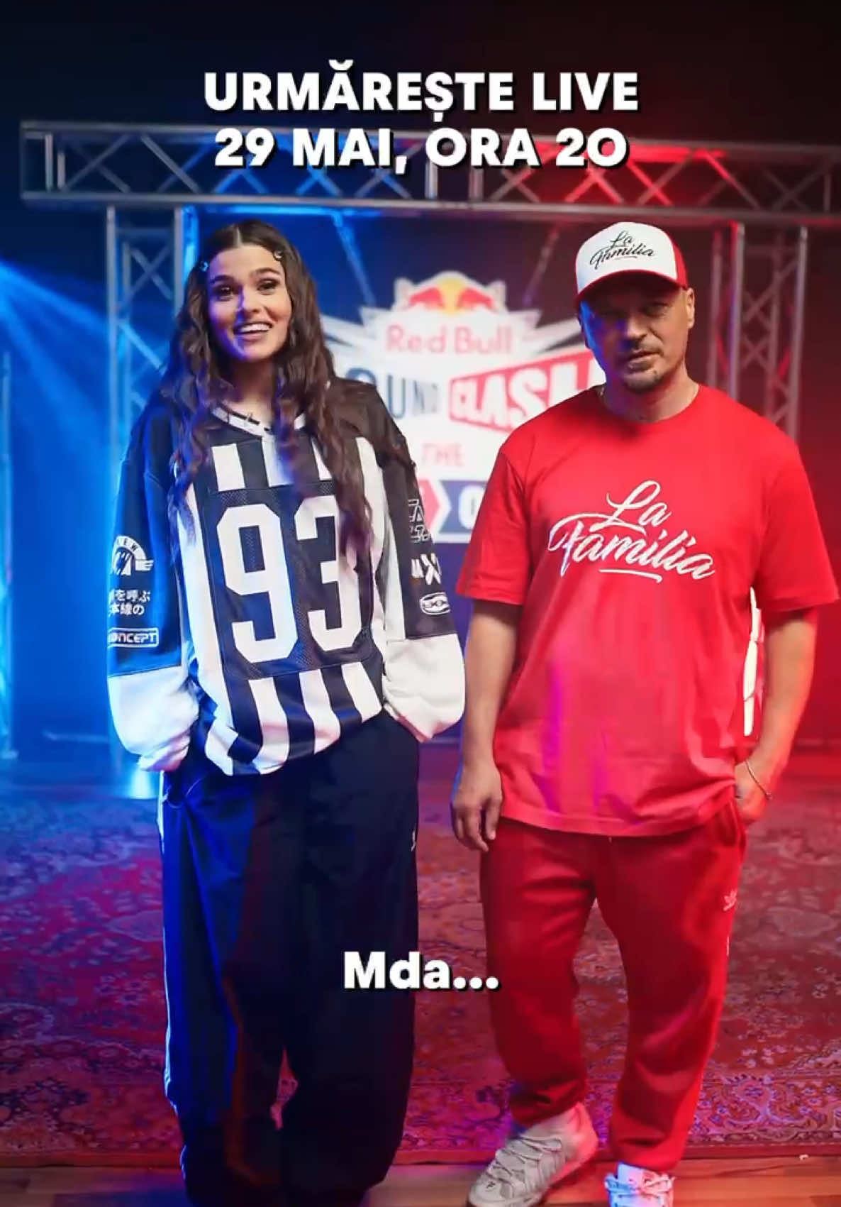 A post by @theorose on TikTok caption: 🔊 Urmărește LIVE cea mai tare confruntare muzicală: #RedBullSoundClash, unde mă voi duela cu @puya_dragos.  📺 Poți să ne vezi pe canalele noastre de YouTube sau pe paginile de Facebook și pe TikTok @Red Bull România 🇷🇴 . 🎤