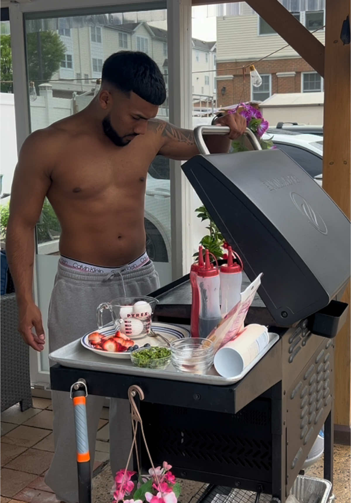 A post by @life0fjon on TikTok caption: Trini pancakes for breakfast🥞 #fyp #trini_tiktoks #caribbeantiktok #breakfast 