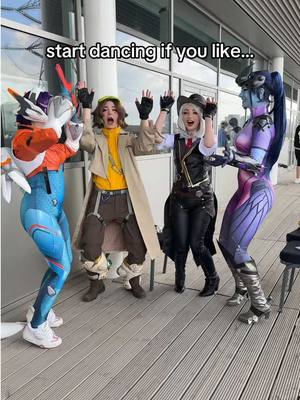 A post by @toothlessteddie on TikTok caption: overwatch moment left to right: @Faebee @Ryn 🧸 @becca 