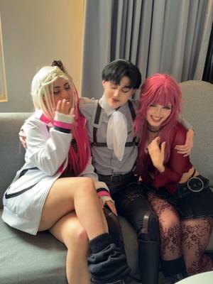 A post by @goldenraetio on TikTok caption: babes @lu @Vani || Karamelori // #leviackerman #aot #fypシ ib: @weeweepiss 