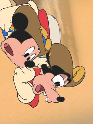 A post by @disney on TikTok caption: Hold onto your hats! 🧢 Goofy's signature scream never gets old. Yaa-hoo-hoo-hooey! Stream A Goofy Movie, The Three Musketeers, and more on @disneyplus.